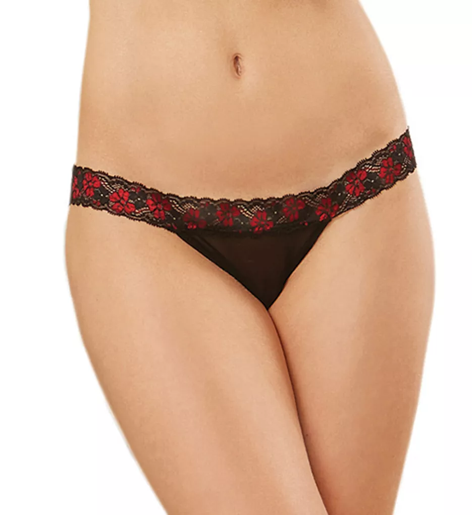  Dreamgirl Women's Cheeky Panty with Criss-Cross Back, Black,  Small: Clothing, Shoes & Jewelry