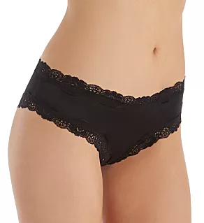 Cheeky Panty with Criss-Cross Back Black 1X