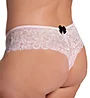 Dreamgirl Plus Stretch Lace Crotchless Overlap Satin Bow Pa 7177X - Image 2