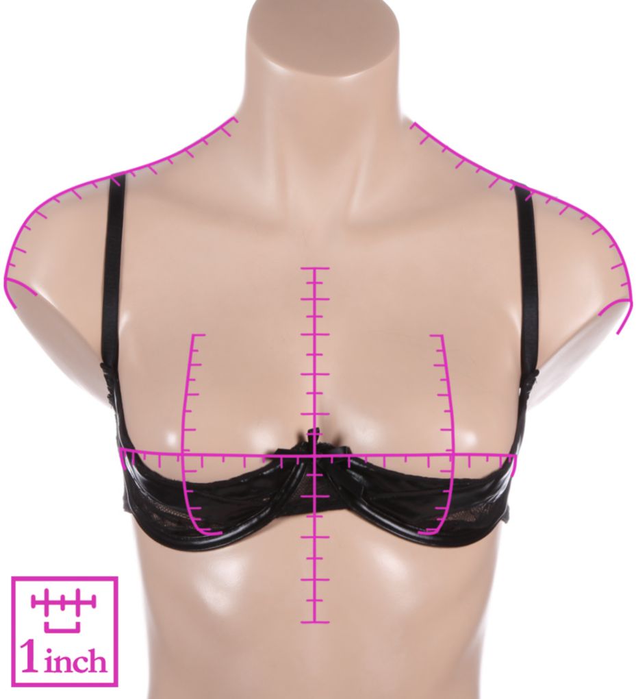 open cup lace triangle cup bra