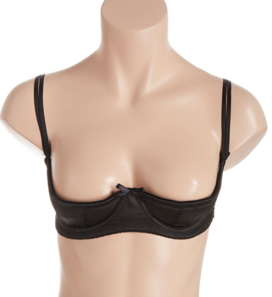 EMPIRE INTIMATES VINYL SHELF BRA OPEN CUP BARE BREASTS NIPPLES