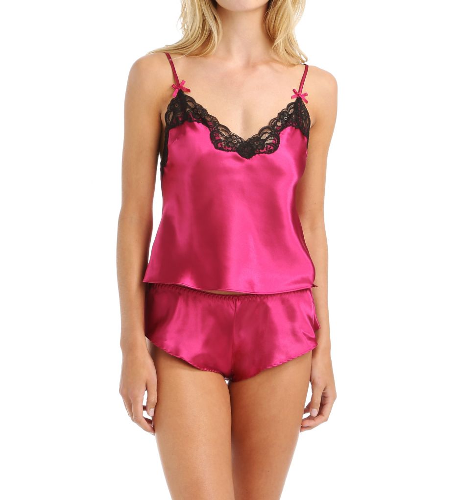 Satin Charmeuse Camisole And Short Set-fs