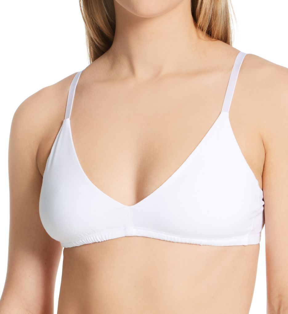 Eberjey : Eberjey B2025 Pima Stretch Bralette (White XS/S)