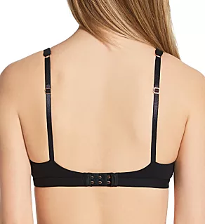 Pima Stretch Cotton V Bralette Black L/XL
