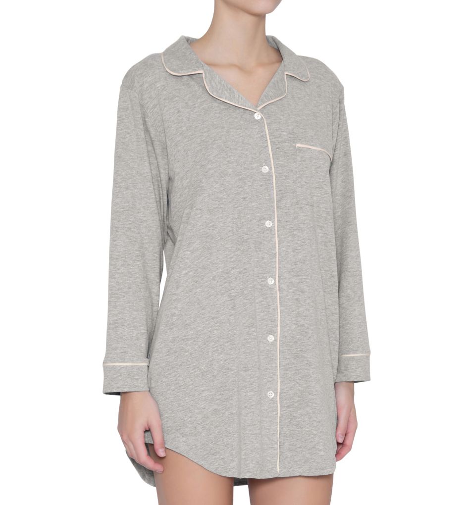 Gisele Sleepshirt Heather Grey Sorbet L by Eberjey