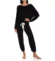 Gisele Slouchy Set Black/Ivory M