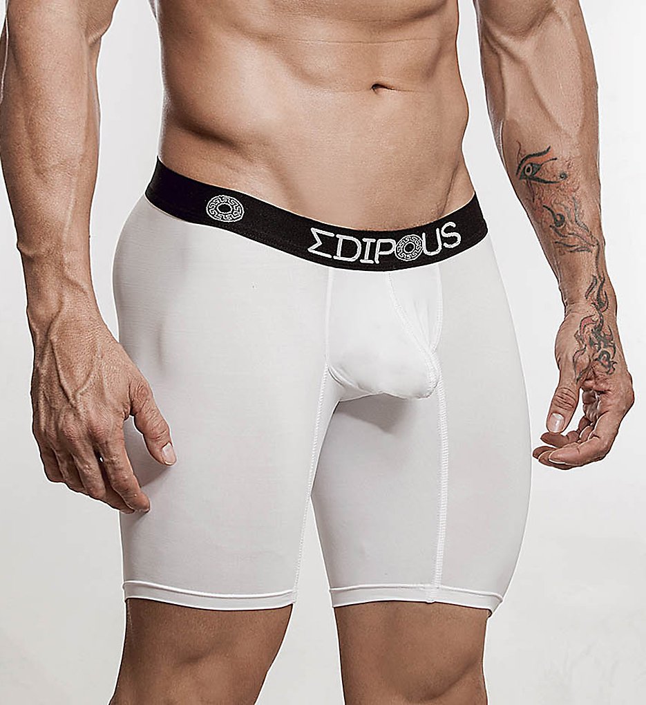 Edipous Underwear ED5401 Sphinx Large Contour Pouch Long Boxer (White)