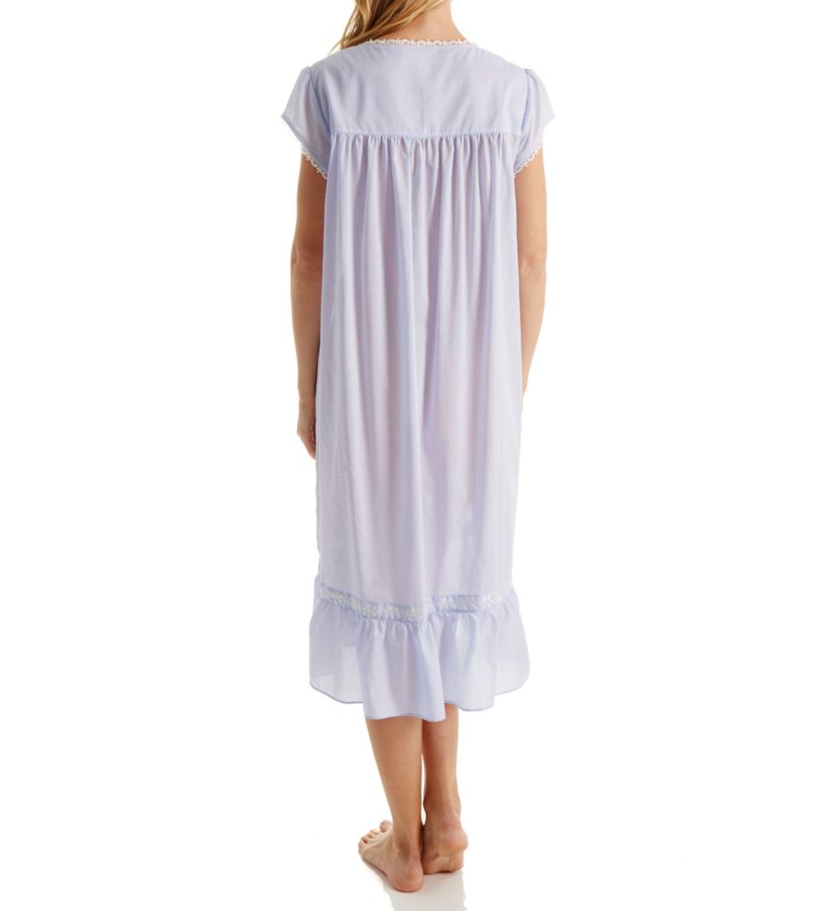 Blue Flower Short Sleeve Waltz Nightgown