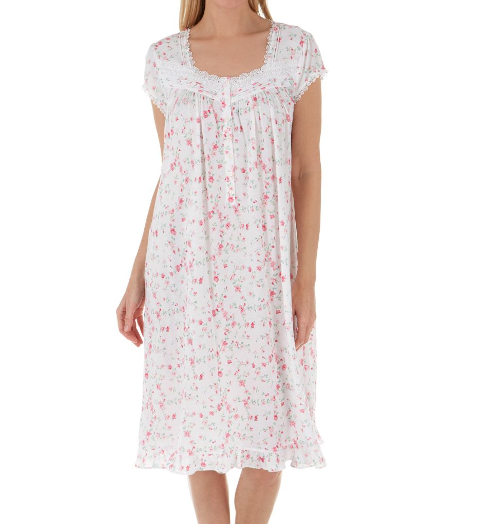 Floral Cotton Modal Waltz Nightgown-fs