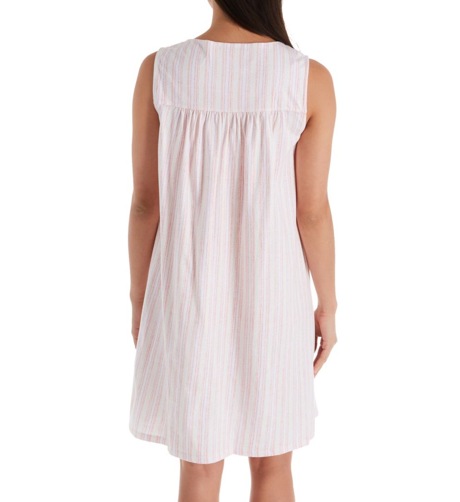 Dot Cotton Jersey Sleeveless Short Nightgown