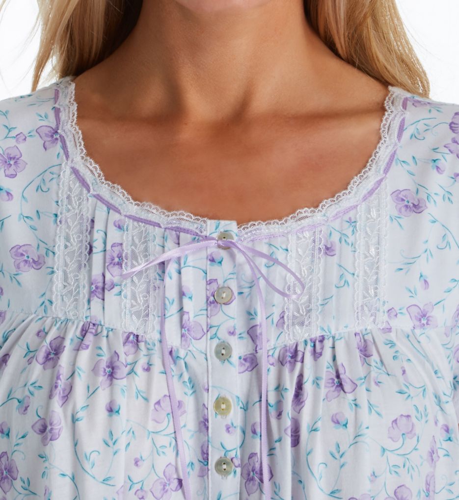 Wildflower Cotton Knit Short Nightgown-cs2