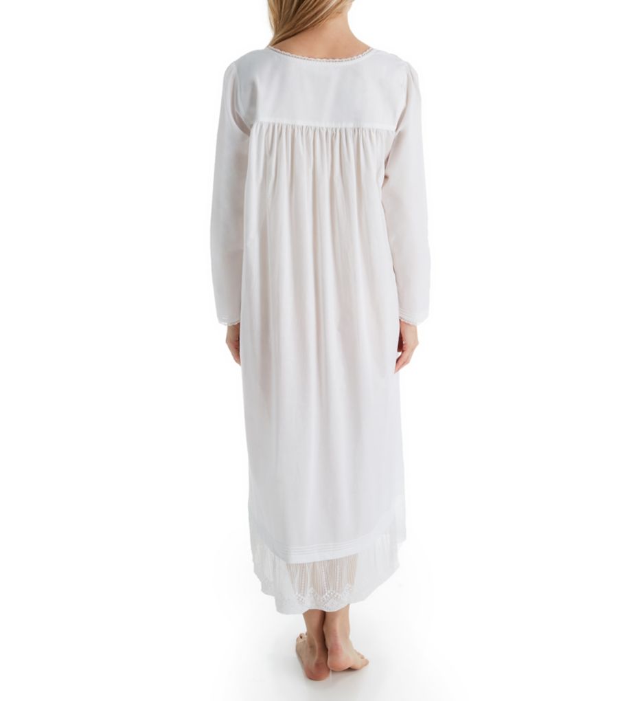 Luxe Lace Cotton Lawn Ballet Long Sleeve Nightgown
