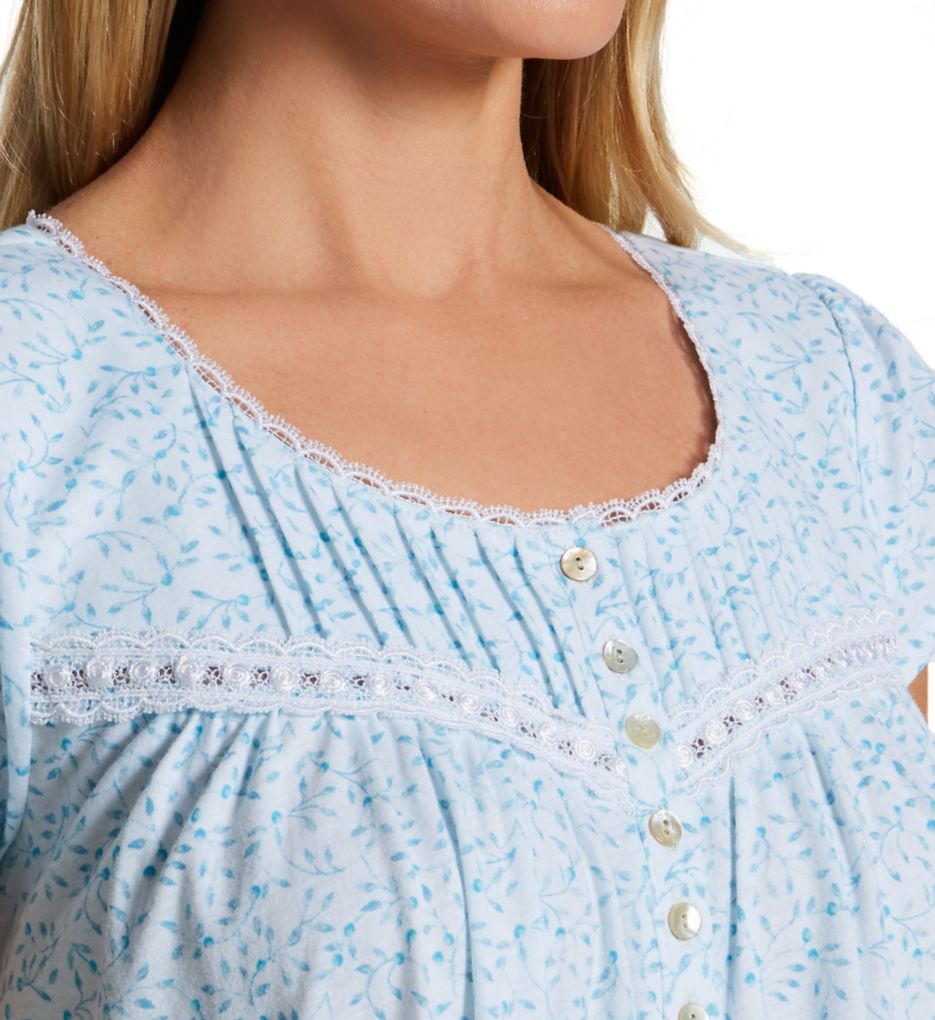 100% Cotton Jersey Cap Sleeve Nightgown-cs1