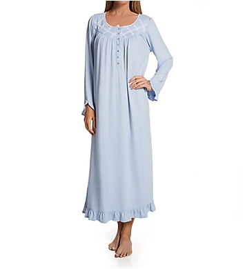 Eileen West Brushed Sweater Knit Long Sleeve Ballet Nightgown