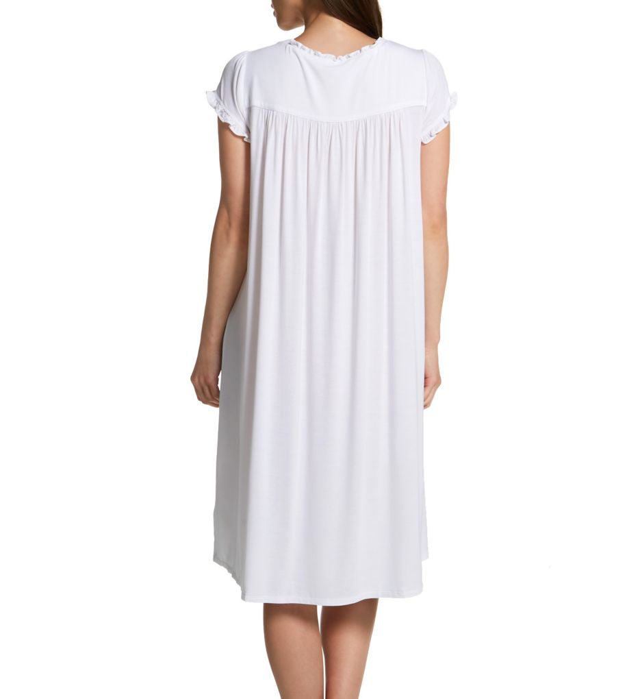 Tencel White Dream Classic Knit Waltz Nightgown White M