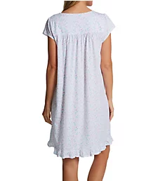 100% Cotton Jersey Knit Cap Sleeve Short Nightgown Wild Ditsy S