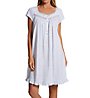 Eileen West 100% Cotton Jersey Knit Cap Sleeve Short Nightgown