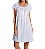 Eileen West 100% Cotton Jersey Knit Cap Sleeve Short Nightgown 5026613