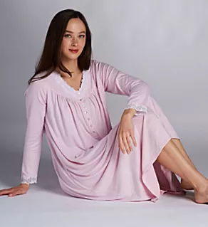 Sweater Knit Ballet Nightgown Solid Lt. Blush S