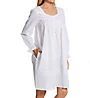Eileen West Sheer Stripe Long Sleeve Button Front Robe 5125044 - Image 1