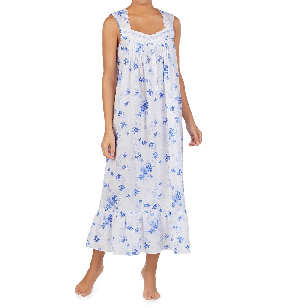 Blooming Floral Cotton Lawn Ballet Nightgown-gs