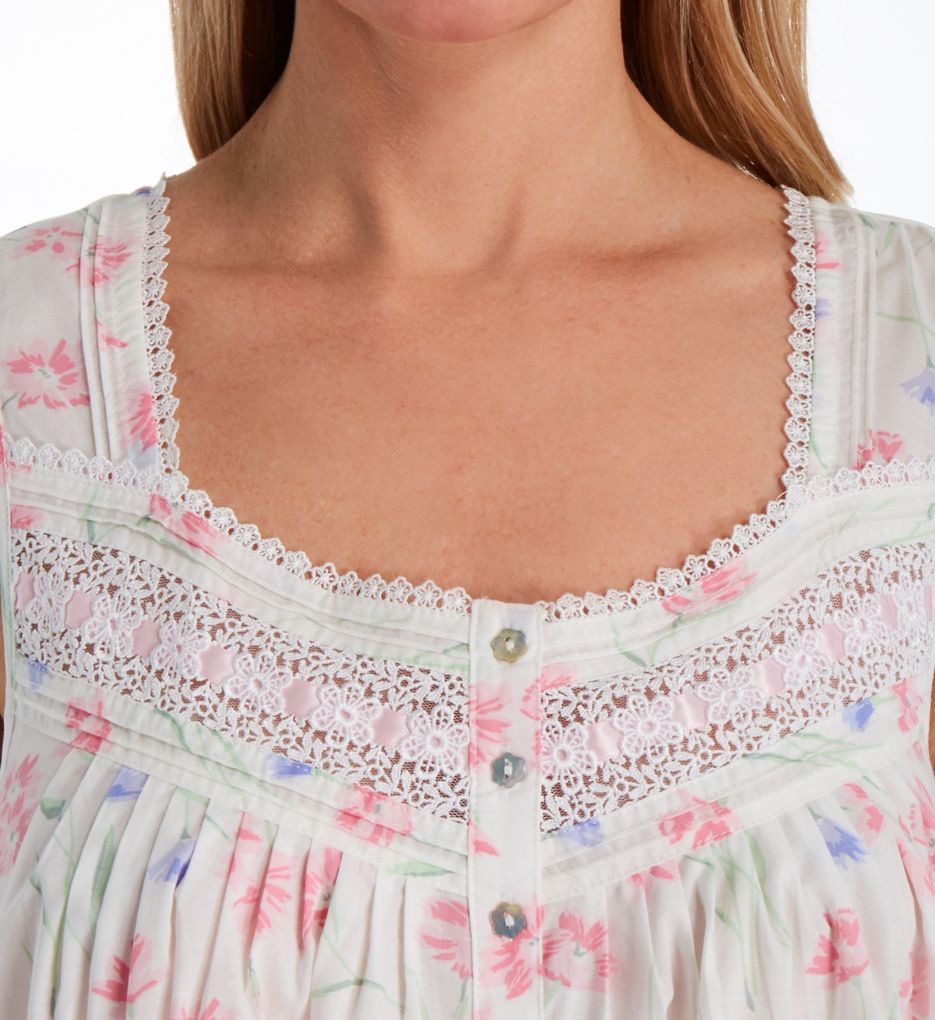 Tossed Floral Cotton Lawn Ballet Nightgown-cs1