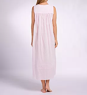 100% Cotton Stripe Sleeveless Ballet Gown Blush XL