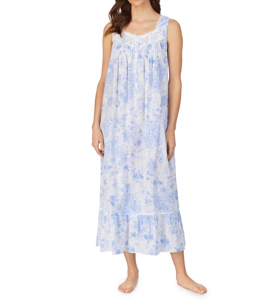 100% Cotton Woven Sleeveless Long Nightgown