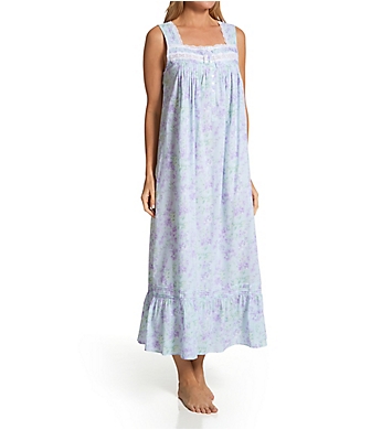 Eileen West 100% Cotton Sleeveless Nightgown