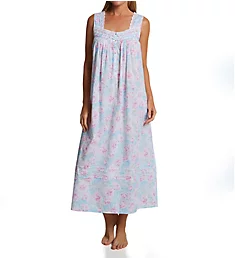 100% Cotton Woven Lawn Sleeveless Ballet Nightgown Rose Garden S