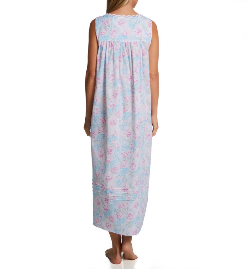 100% Cotton Woven Lawn Sleeveless Ballet Nightgown Rose Garden S by Eileen  West