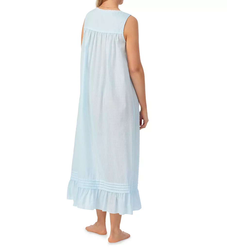 Cotton Modal Jersey Waltz Cap Sleeve Nightgown Aqua Floral 3X by