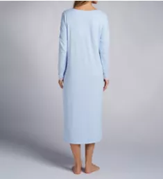 Dream Sweater Knit Long Lounger Gown Blooming Blue S