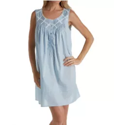 Everyday Sleeveless Short Chemise Blue S