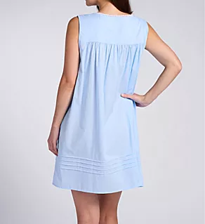 Everyday Sleeveless Short Chemise Blue S