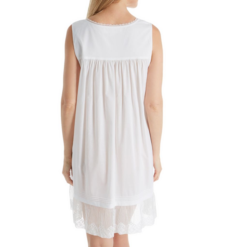 Luxe Lace Cotton Lawn Short Chemise-bs