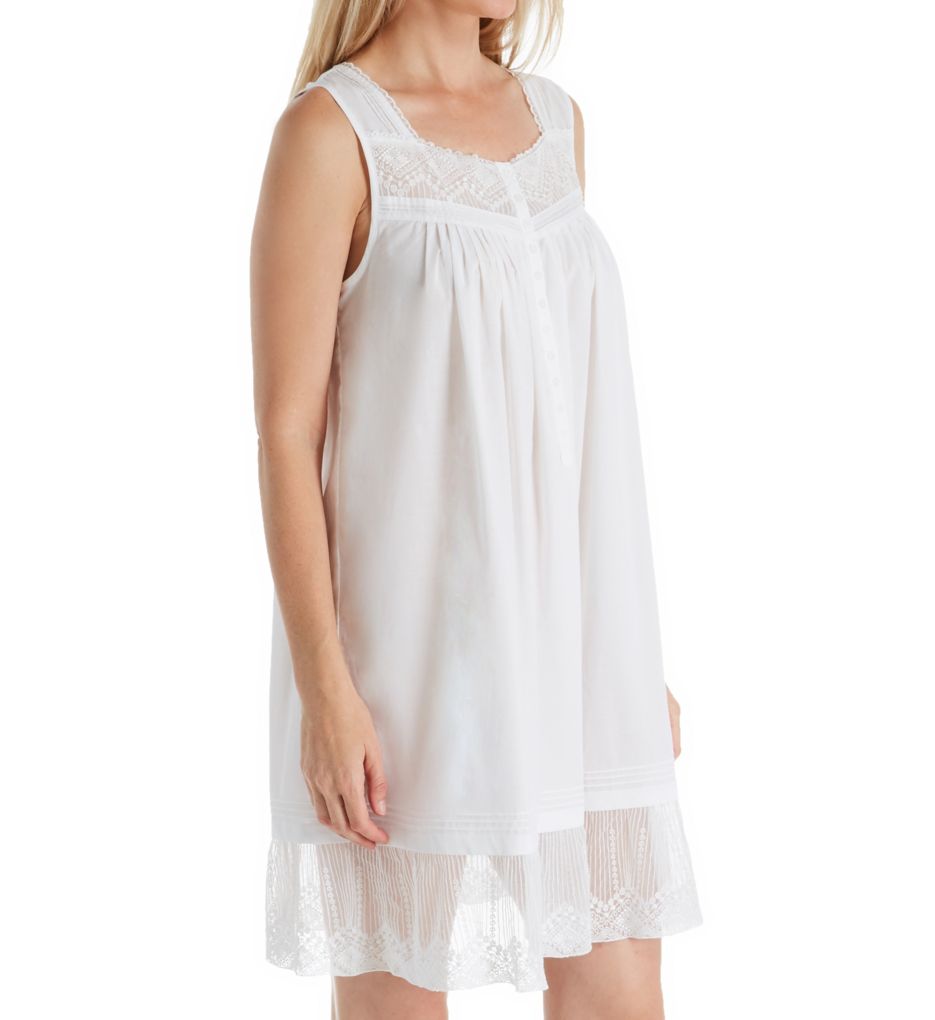 Luxe Lace Cotton Lawn Short Chemise-gs