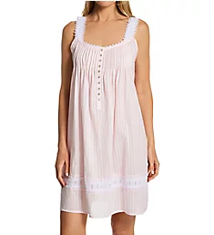 100% Cotton Short Nightgown Barely Blush S