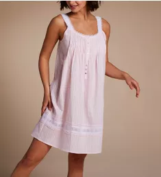 100% Cotton Short Nightgown Barely Blush S