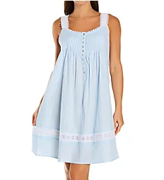 100% Cotton Short Nightgown Peri Blue S