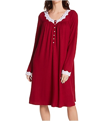 Eileen West Short Long Sleeve Nightgown
