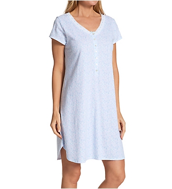 Eileen West Classic Cotton Short Sleeve Short Nightgown