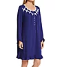 Eileen West Brushed Sweater Knit Long Sleeve Short Nightgown 5325059 - Image 1
