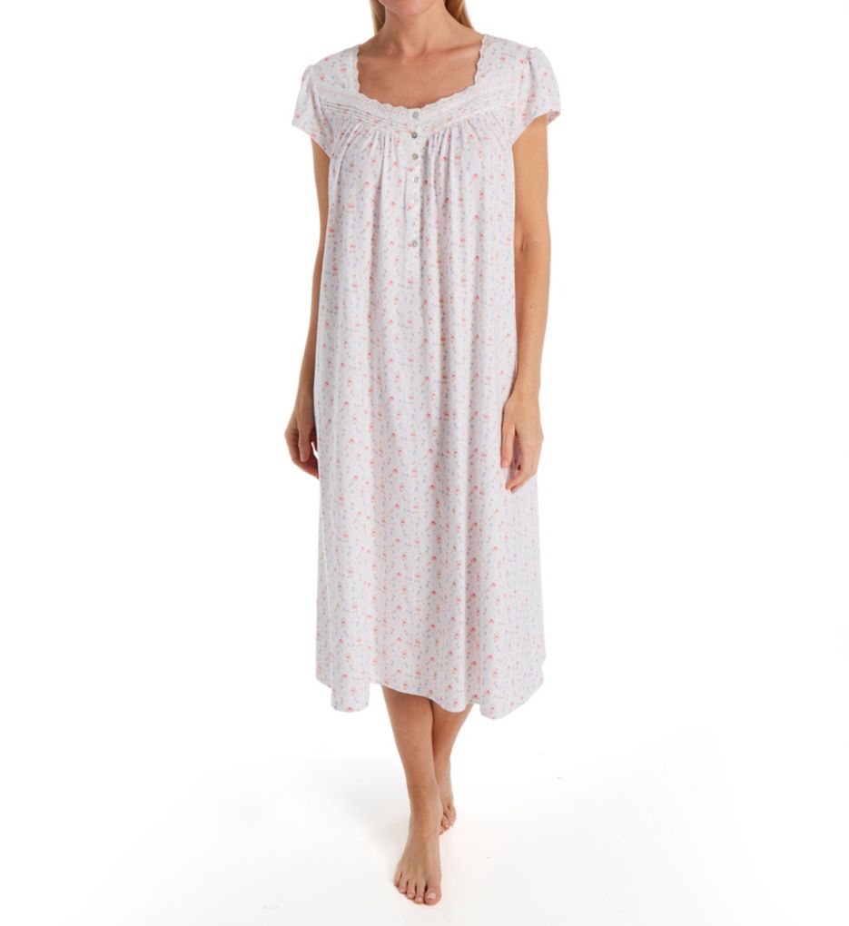 Cotton Jersey Short Sleeve Nightgown-fs