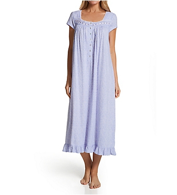 Eileen West 48 Inch Classic Cotton Cap Sleeve Nightgown