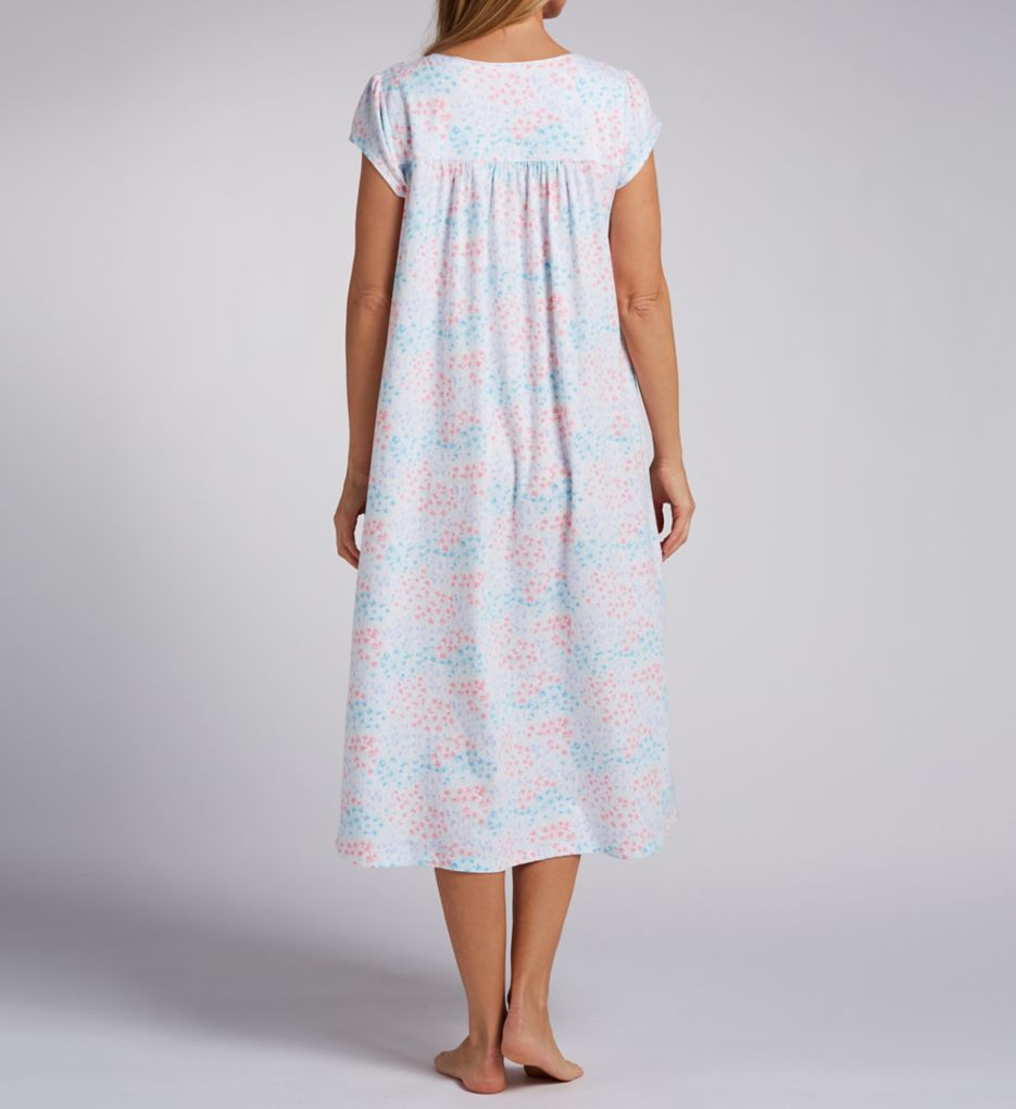 Eileen West 100% Cotton Jersey Cap Sleeve 48 Long Nightgown 5425053 - Image 2