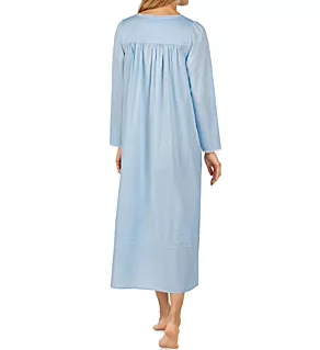 100% Cotton Long Sleeve Ballet Nightgown Blue S