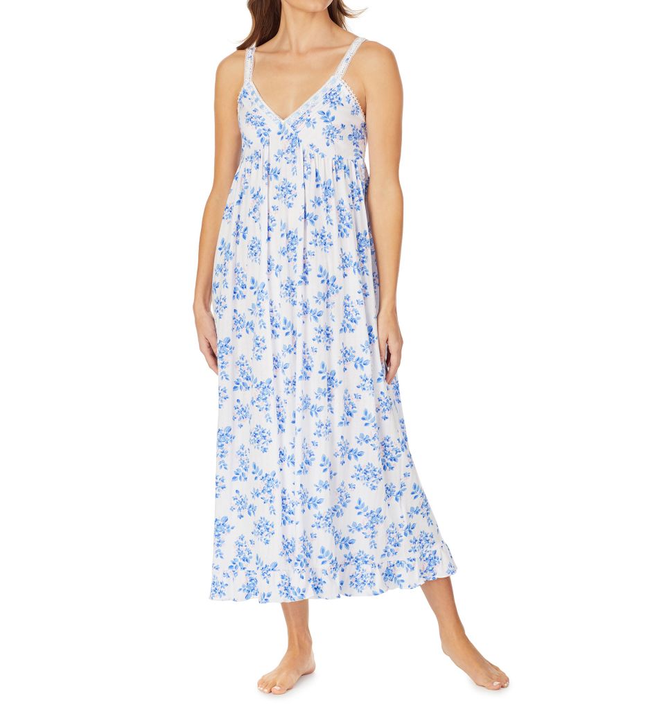Spring Floral Cotton Modal Ballet Cupped Nightgown