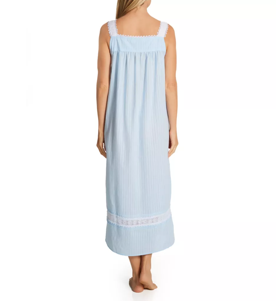 100% Cotton Sleeveless Stripe Ballet Gown Peri Blue XL