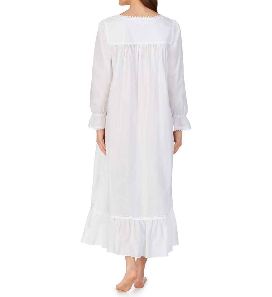 100% Cotton Woven Long Sleeve Ballet Nightgown-bs